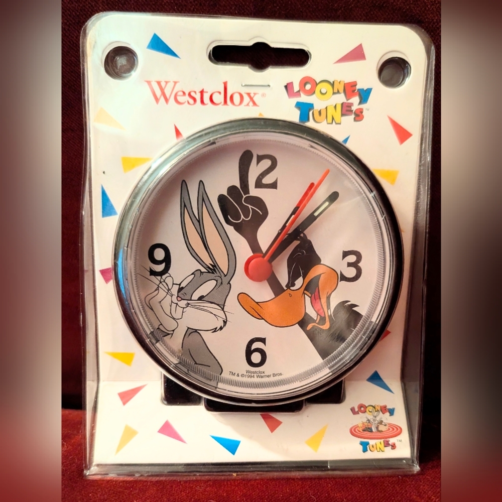 Rare NIB Vintage 1994 Westclox Looney Bugs Bunny Daffy Duck Analog Alarm Clock